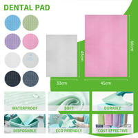 Bavoir dentaire imperméable 3 plis, coloré, confortable, jetable, pour tatouage et usage médical
