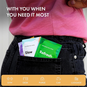 <span class=keywords><strong>Lingettes</strong></span> anti-transpirantes biodégradables pour <span class=keywords><strong>aisselles</strong></span>, enveloppées individuellement, format de poche - Product Image 5