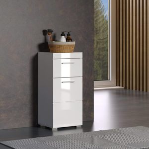 Grande armoire <span class=keywords><strong>de</strong></span> <span class=keywords><strong>rangement</strong></span> <span class=keywords><strong>de</strong></span> luxe haute brillance <span class=keywords><strong>Commode</strong></span> en bois à 2 tiroirs pour <span class=keywords><strong>salle</strong></span> <span class=keywords><strong>de</strong></span> bains <span class=keywords><strong>Commode</strong></span> à tiroirs - Product Image 3