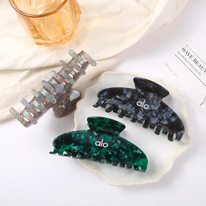 Pinza per Capelli Stile Coreano Standard in Acetato e Acrilico per Donna, Fermaglio a Squalo per Nuca - Product Image 2