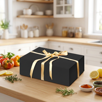 Boîte en papier rigide haut de gamme avec logo personnalisé, fermeture magnétique et matériaux recyclés pour l'emballage de cadeaux