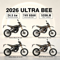 Vélo électrique Suron ultra Bee, moto tout-terrain, 74V 60Ah 90Km/h 24.5KW Puissance maximale, vélo électrique à vendre