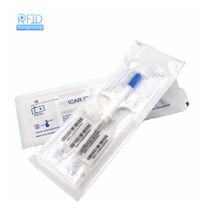 RFID 동물 마이크로 칩 애완 동물 ID 칩 이식 주사기 가축을위한 식별