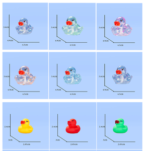 Patito de Goma Transparente con Forma Personalizada y Logotipo, Regalo para Cafeterías, Patito Colorido para Baño de Bebés, Juguete Acuático con Sonido - Product Image 6