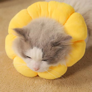 고양이 개를위한 럭셔리 우아한 엘리자베스 칼라 빨 면 긁힘 방지 핥기 물린 수술 후 부드러운 개인화 - Product Image 5