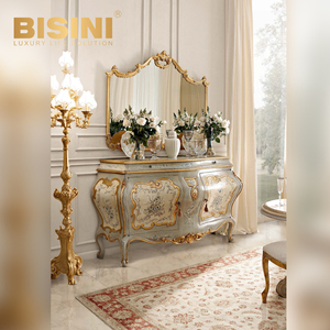 Specchio squisito per la sala d'<span class=keywords><strong>ingresso</strong></span> intagliato specchio d'<span class=keywords><strong>ingresso</strong></span> stile europeo retro intagliato specchio decorativo lussuoso - Product Image 3