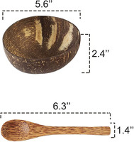 Ensemble de vaisselle des états-unis, bol en coquille de noix de coco, 2 pièces, nouveau design vietnamien