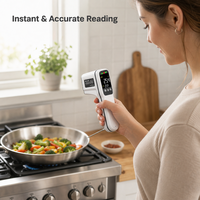 Termometer Digital lipat, pengukur suhu daging baca instan tes makanan dapur rumah tangga