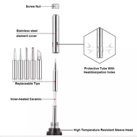 Kit de fer à souder numérique 60W/80W/100W LED 936 avec thermostat, outils de soudage électriques pour réparation de téléphones portables