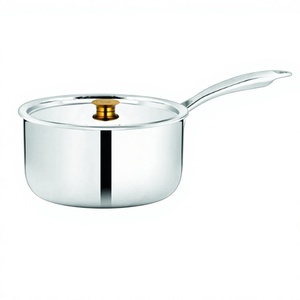 High-quality Premium Triply Cookware <b>Saucepan</b> with Stainless Steel Lid Heavy-duty Triply <b>Saucepan</b> for Kitchens - Product Image 1