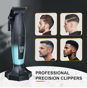 <span class=keywords><strong>Tondeuse</strong></span> à cheveux nouvelle conception, corps métallique dégradé de couleur, rechargeable, sans fil, pour hommes - Product Image 3
