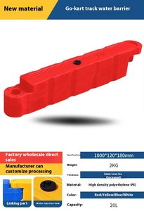 Chất thải nhựa đầy nước rào chắn an toàn chống lũ rào chắn nước kating-đường đua rào chắn bên trong - Product Image 5