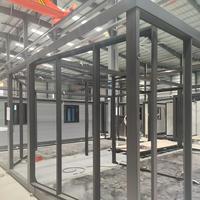 Maison conteneur modulaire extensible à 2 chambres, résistante au vent, préfabriquée moderne et portable pour projet hôtelier