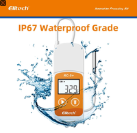 Enregistreur de données de température numérique USB Elitech RC-5+ TE avec sonde externe, enregistrement automatique PDF/Excel/TXT, enregistreur réutilisable en plastique