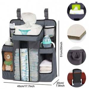 Sac à dos multifonctionnel personnalisé de grande capacité pliable pour bébé, sac à langer - Product Image 3