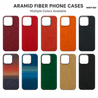 Coque de protection ultra-fine 0,5 mm antichoc et anti-rayures en fibre de carbone Para-Aramide 1500D pour iPhone 17 Pro Max