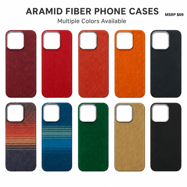 1500D Para-Aramid Carbon Fiber Case Ultra Slim 0.5mm Shockproof Anti-Scratch Protective Cover for iPhone 17 Pro Max