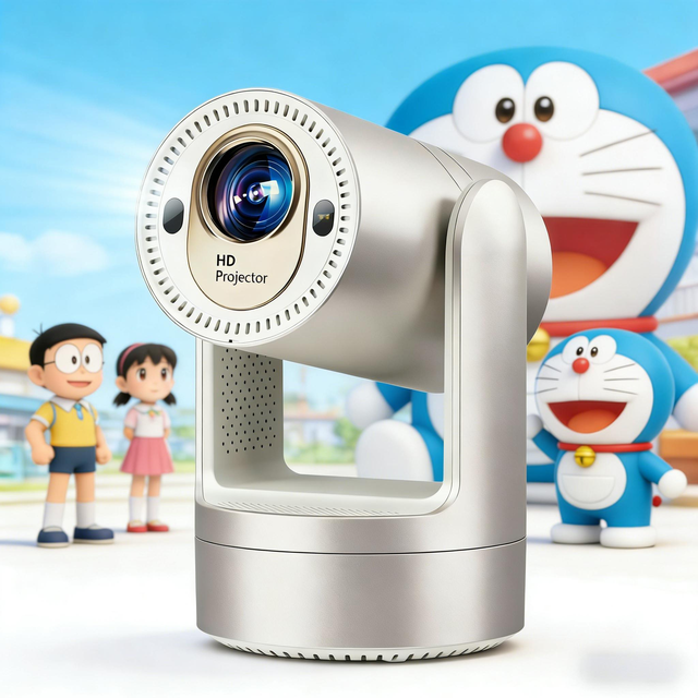 Factory Price W3 Mini Android Projector Smart BT Wi-Fi 5G 220 Lumens 720P HD LCD with Battery Powered Portable Smart Projector