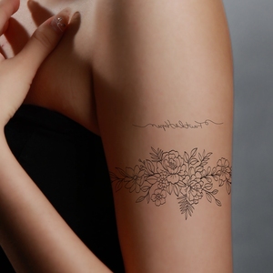 สติกเกอร์รอย<span class=keywords><strong>สัก</strong></span>ชั่วคราว<span class=keywords><strong>สี</strong></span>ดำสดใสขนาดเล็กลายสักชั่วคราวสำหรับใบหน้ารูปผีเสื้อกันน้ำดูหรูหรา - Product Image 2