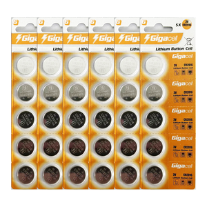 Pilas de Botón de Litio CR2016 para Relojes, Calculadoras, Pilas de Alimentación de 3 V y 75 mAh, Paquete de 5 Unidades - Product Image 1
