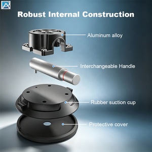 Industriële & doe-het-zelf aluminiumlegering rubberen vacuümpomp handmatige zuignap met 50KG-70KG draagvermogen voor fotografie - Product Image 2