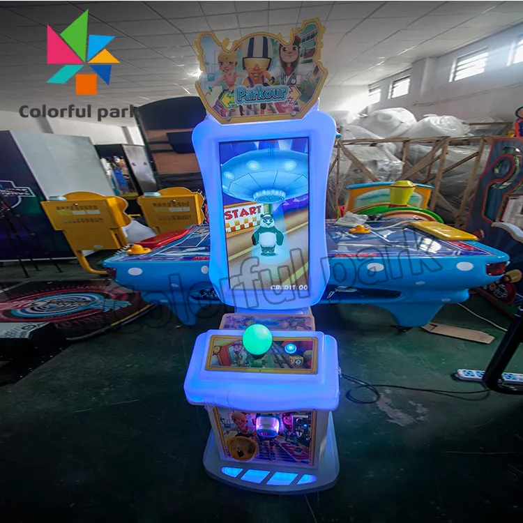 इनडोर आर्केड खेल सिक्का संचालित मशीन मेट्रो Parkour सिम्युलेटर गति खेल बच्चों के लिए