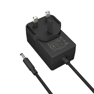 Uk 3pin Plug Adapter 12V Power Charger Adapter 12v3a