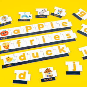 Rompecabezas de Madera Plano para Niños, Juguete Educativo Temprano, Correspondencia de Letras en Inglés, Práctica de Ortografía y Reconocimiento de Palabras, 0-24 Meses, 0.65 - Product Image 4