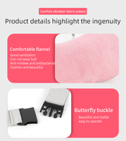 Elektrischer Tragbarer Taillengürtel gegen Periodenschmerzen mit Individuellem LOGO, Intelligenter Heizgürtel für Menstruationskrämpfe, USB-Vibration