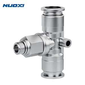 PB 304 stainless steel pneumatic joint threaded tee PB