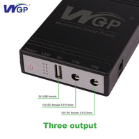 Banco de Energía de Alimentación Ininterrumpida WGP UPS 5V 12V 12V con Batería de Litio de Respaldo para Router de Cámara CCTV