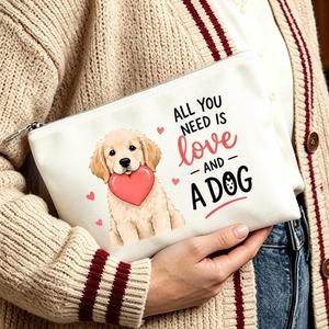 Cadeau sur le thème du Golden Retriever pour maman, filles, voyages, anniversaires, trousse de toilette et de maquillage avec fermeture éclair - Product Image 6