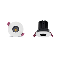 Rondelle murale à trou de broche 10W Cob veilleuse projecteur réglable encastré Led plafonnier avec télécommande