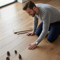 Cheap Factory Price Modern Brushed Multilayer European White Oak Timber Engineered Flooring
