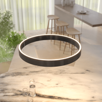 Lampe suspendue LED minimaliste moderne, à intensité variable, 2700-6400K, pour salon, salle à manger, chambre à coucher, îlot de cuisine, plafonnier
