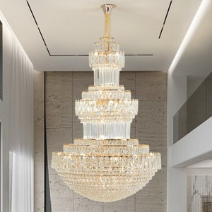 モダンクリスタルシャンデリアホテルロビー装飾彫刻馬クリスタルシャンデリア天井高級 - Product Image 4