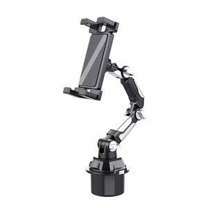 2026 Universal Car Cup Holder Dashboard Center Stack Tablet Phone Mount Mobile Phone Tablet <b>Computer</b> Bracket <b>Black</b> - Product Image 1