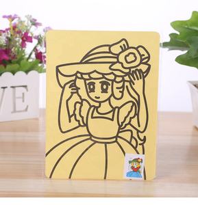 Çocuklar için prenses yaratıcı kum sanat Sticker Set çizim oyuncaklar kağıt modeli IN53866 yapılır - Product Image 6