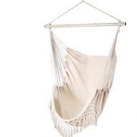 Support métallique détachable pour hamac en toile à pampilles multicouches, pour usage intérieur/extérieur, chaise de balcon