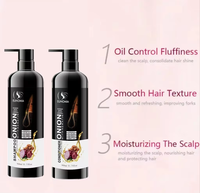 Shampo Pembersih Mendalam Anti-Ketombe Bebas Sulfat Organik dengan Ekstrak Tumbuhan Alami, Keratin Bawang Hitam Anti-Rambut Rontok