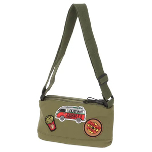 Sac messager en fibre de polyester brodé de grande capacité, fermeture éclair de luxe, doublure imperméable, sac messager pliable portable - Product Image 6