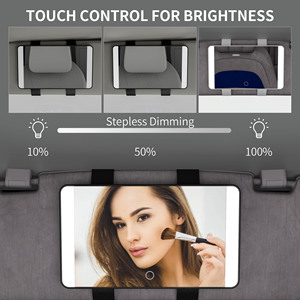 Portable Manufacturers Black Custom Logo Make up Makeup Vanity <strong>Mirror</strong> With Led Lights <strong>Car</strong> Sun Visor <strong>Mirror</strong> - Product Image 2