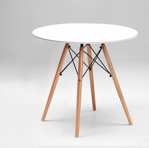 Fabrik Großhandel Hot Sell Nordic Modern Tulip Design Mdf Holzplatte Installieren Sie Dining Custom <span class=keywords><strong>Small</strong></span> Round <span class=keywords><strong>Table</strong></span> - Product Image 4