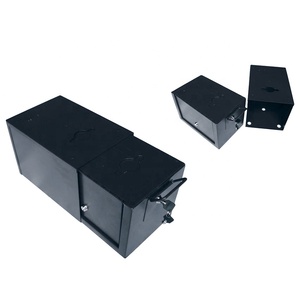 Boîte de descente en métal universel, 150mm, pour bassin, accessoire de bibliothèque, avec manches et verrou - Product Image 1