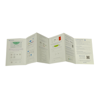 Brochure publicitaire personnalisée en papier couché avec instructions d'impression