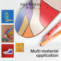 Ensemble de stylos marqueurs acryliques de 92 couleurs avec des couleurs riches et un stylo marqueur d'art à débit d'eau lisse adapté aux fournitures d'art