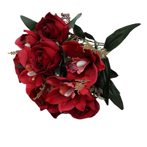 Miniramo de rosas artificiales para decoración del hogar, <span class=keywords><strong>10</strong></span> tenedores, <span class=keywords><strong>10</strong></span> unidades - Product Image 2