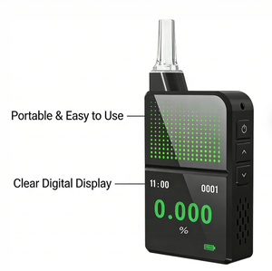 เครื่องวัดแอลกอฮอล์แบบพกพา Airstance H3 Pro รุ่นขายดีที่สุด พร้อมเซ็นเซอร์เชื้อเพลิง<span class=keywords><strong>เซล</strong></span>ล์ หน้าจอ IPS LCD ขนาด 1.54 นิ้ว ตอบสนองภายใน 1 วินาที จอแสดงผลดิจิตอล <span class=keywords><strong>ใช้</strong></span>สำหรับตรวจสอบ<span class=keywords><strong>การ</strong></span>จราจร - Product Image 2