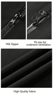 Veste personnalisée en tissu avec fermetures éclair latérales pour la ventilation sous les aisselles, veste de sport coupe-vent pour l'extérieur - Product Image 5