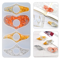 Early Riser bricolage cristal goutte colle livre Clip arbre anneau boucle bijoux miroir Silicone moule bricolage époxy livre Clip cadeau